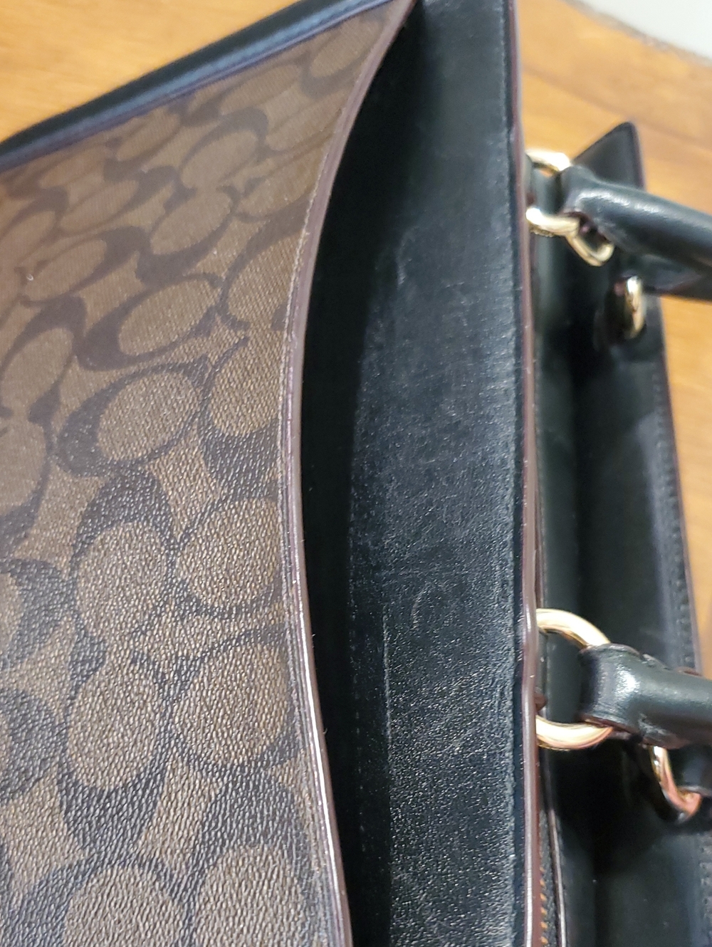 Coach Signature Embroidered Zoe Carryall - Picture 14 of 15